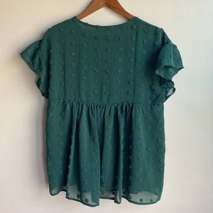Elegant Green Women's Top